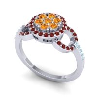 Statement Floral Pave Zirisa Ring