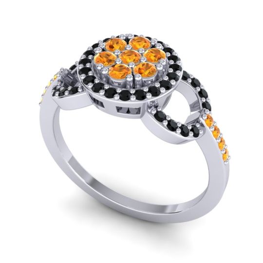 Statement Floral Pave Zirisa Ring