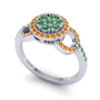 Statement Floral Pave Zirisa Ring