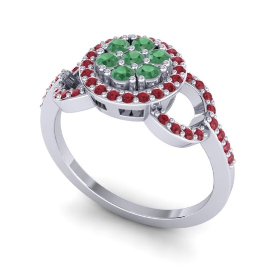 Statement Floral Pave Zirisa Ring