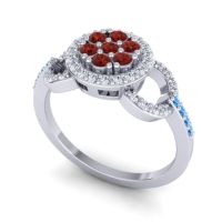 Statement Floral Pave Zirisa Ring