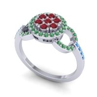 Statement Floral Pave Zirisa Ring