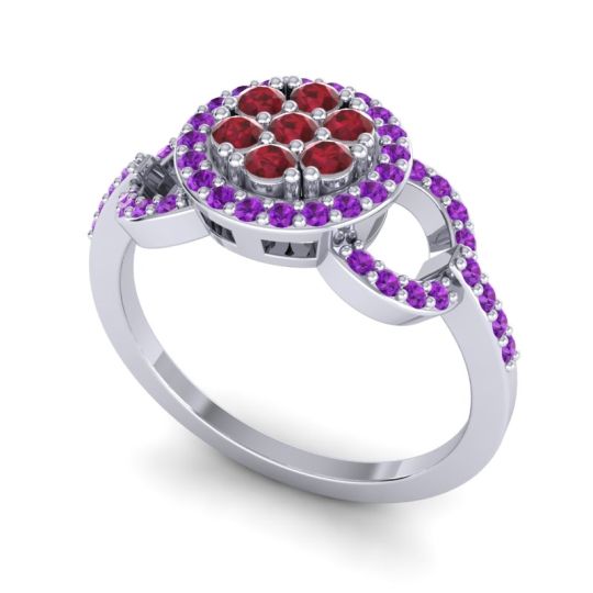Statement Floral Pave Zirisa Ring