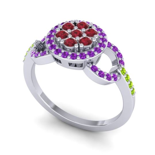 Statement Floral Pave Zirisa Ring