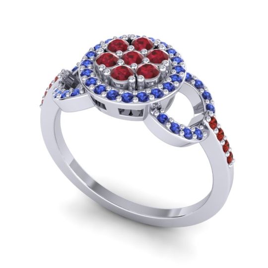 Statement Floral Pave Zirisa Ring