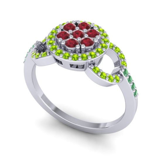 Statement Floral Pave Zirisa Ring
