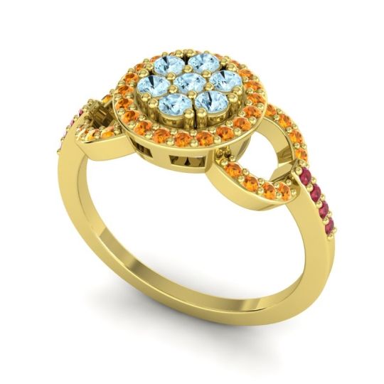 Statement Floral Pave Zirisa Ring