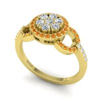 Statement Floral Pave Zirisa Ring