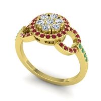 Statement Floral Pave Zirisa Ring