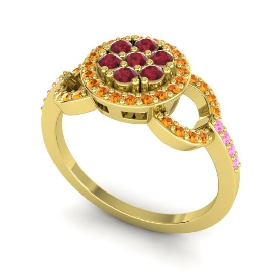 Statement Floral Pave Zirisa Ring