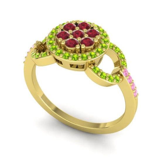 Statement Floral Pave Zirisa Ring