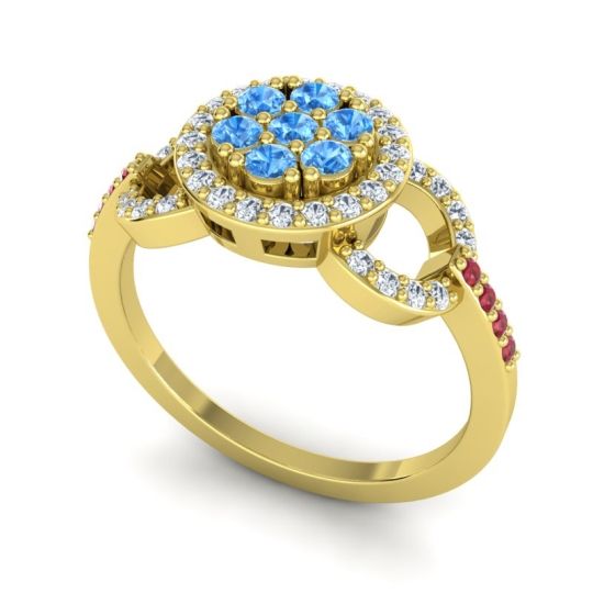 Statement Floral Pave Zirisa Ring