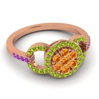 Statement Floral Pave Zirisa Ring