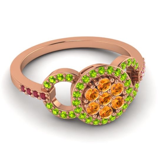 Statement Floral Pave Zirisa Ring