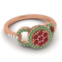 Statement Floral Pave Zirisa Ring