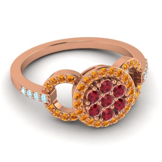 Statement Floral Pave Zirisa Ring