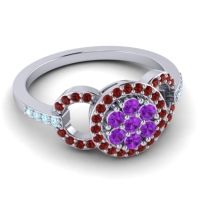 Statement Floral Pave Zirisa Ring