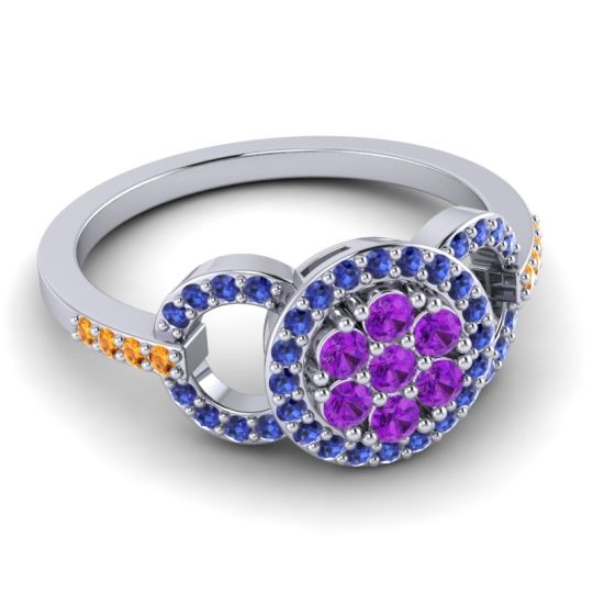 Statement Floral Pave Zirisa Ring
