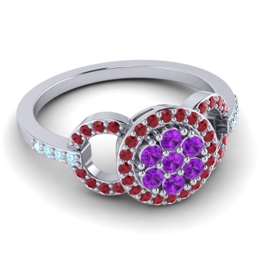 Statement Floral Pave Zirisa Ring