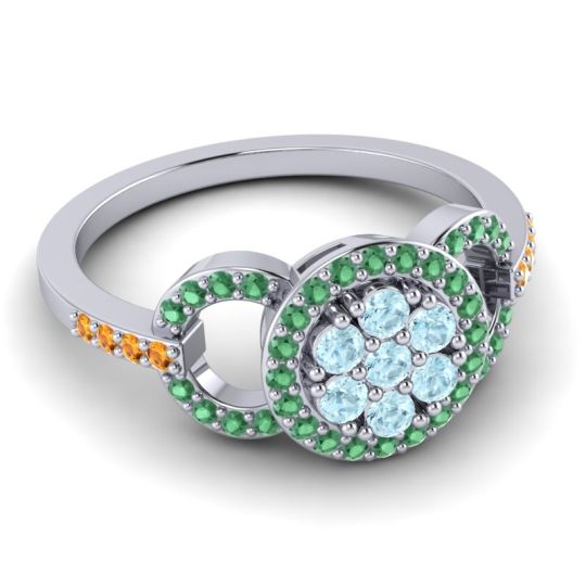 Statement Floral Pave Zirisa Ring