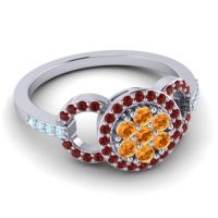 Statement Floral Pave Zirisa Ring