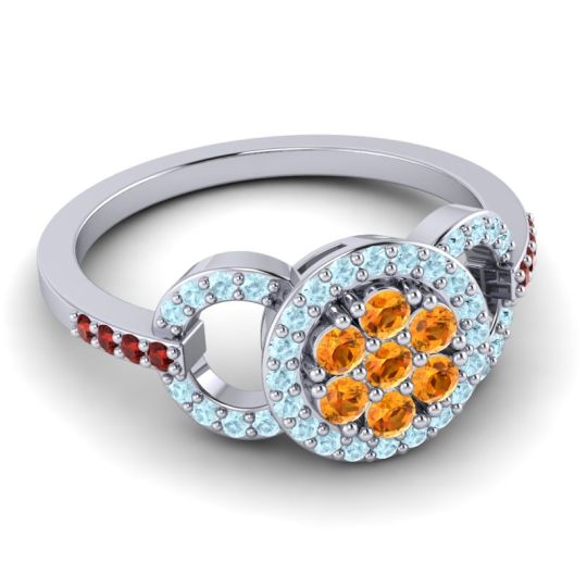 Statement Floral Pave Zirisa Ring