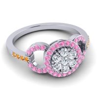 Statement Floral Pave Zirisa Ring