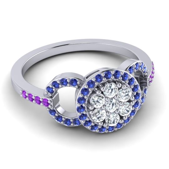 Statement Floral Pave Zirisa Ring