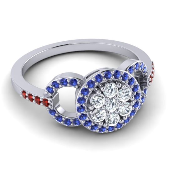 Statement Floral Pave Zirisa Ring