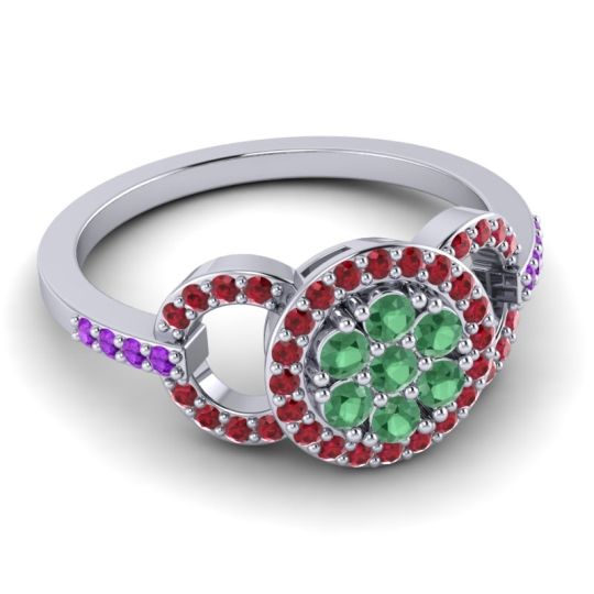 Statement Floral Pave Zirisa Ring