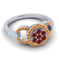 Statement Floral Pave Zirisa Ring
