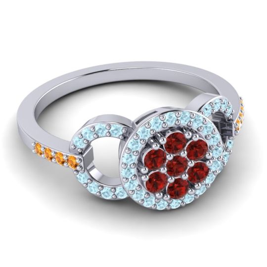 Statement Floral Pave Zirisa Ring