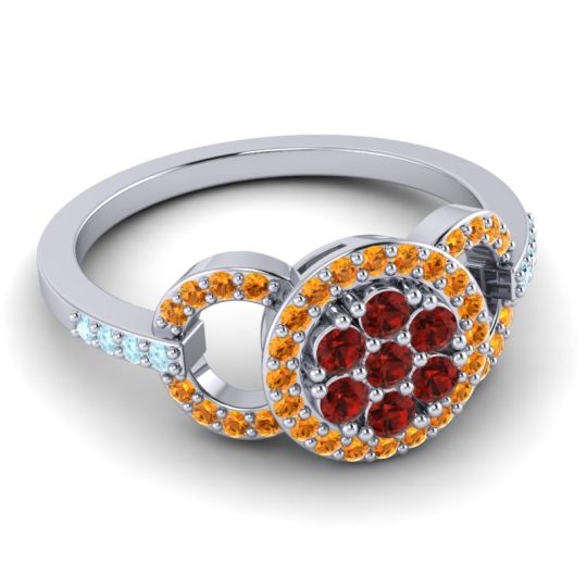 Statement Floral Pave Zirisa Ring
