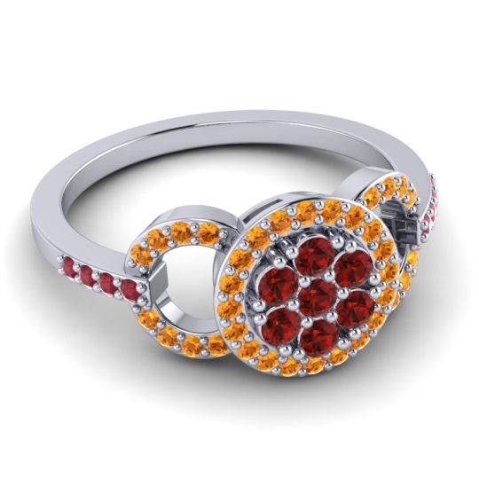 Statement Floral Pave Zirisa Ring