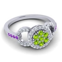 Statement Floral Pave Zirisa Ring