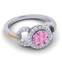 Statement Floral Pave Zirisa Ring
