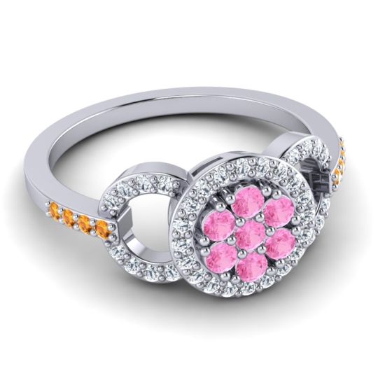 Statement Floral Pave Zirisa Ring