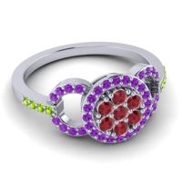Statement Floral Pave Zirisa Ring