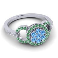 Statement Floral Pave Zirisa Ring