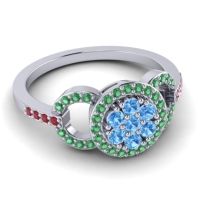 Statement Floral Pave Zirisa Ring