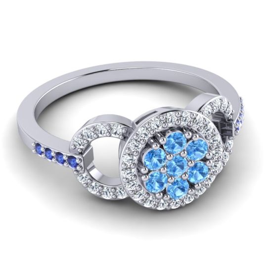 Statement Floral Pave Zirisa Ring