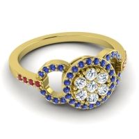 Statement Floral Pave Zirisa Ring