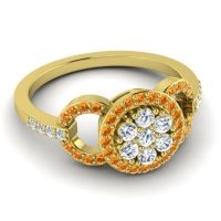 Statement Floral Pave Zirisa Ring