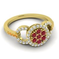 Statement Floral Pave Zirisa Ring