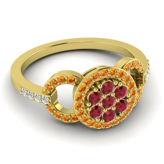 Statement Floral Pave Zirisa Ring