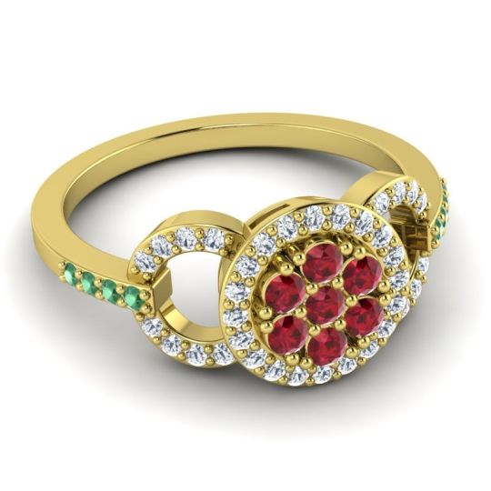 Statement Floral Pave Zirisa Ring
