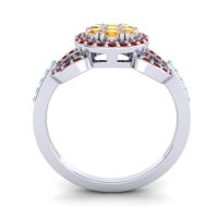 Statement Floral Pave Zirisa Ring