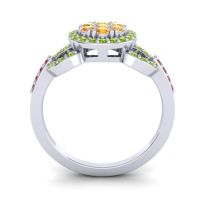 Statement Floral Pave Zirisa Ring