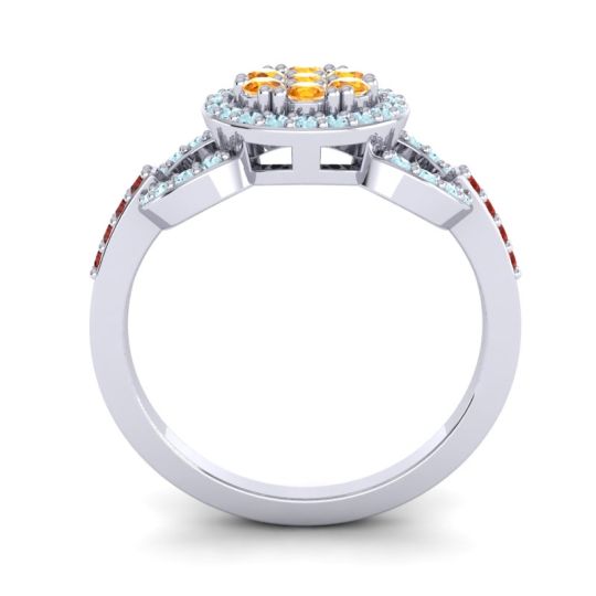 Statement Floral Pave Zirisa Ring