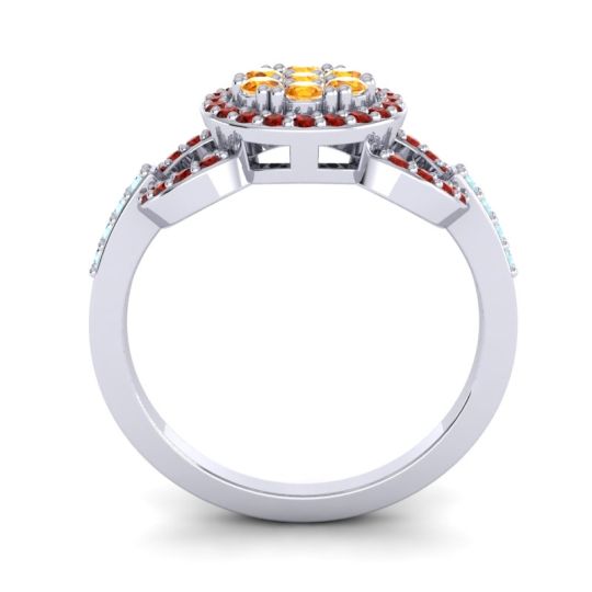 Statement Floral Pave Zirisa Ring